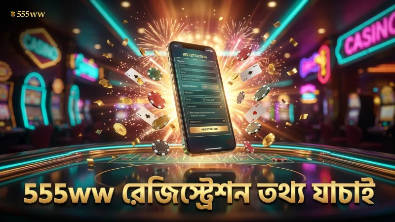 555ww রেজিস্ট্রেশন শুরু করার জন্য প্রয়োজনীয় তথ্য যাচাই