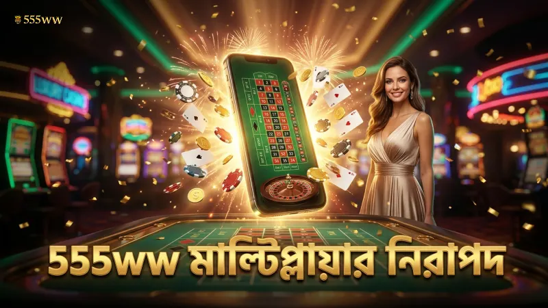 555ww-তে মাল্টিপ্লায়ার গেমপ্লে এবং Evolution Gaming লাইভ ফিড পাওয়া যায়, নিশ্চিন্তে খেলুন